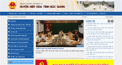 Desktop Screenshot of hiephoa.bacgiang.gov.vn